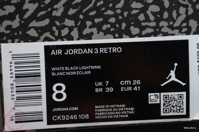 Reps TBkick AIR (W) LASER CK9246-108 ORANGE RETRO JORDAN 3 0518